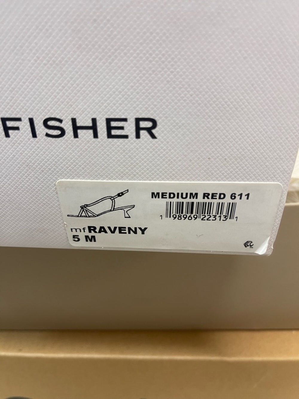Marc Fisher New Raveny Strappy Kitten Heel Sandals in Red - Picture 9 of 9